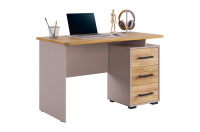 Стол 1200 Лайт 2  Кашемир , дуб крафт золотой с наполнением