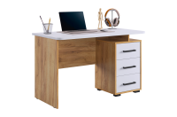 Стол Лайт 2 Дуб крафт золотой , белый с наполнением