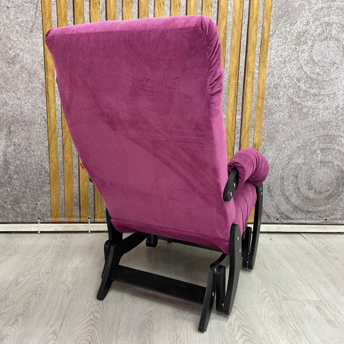 Кресло-маятник Неаполь Модель 12 (Венге-эмаль/Ткань Фиолетовый Verona Cyklam)