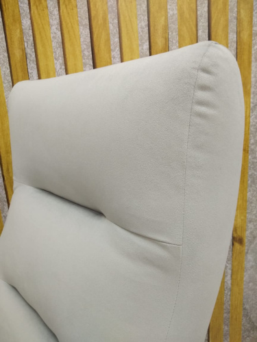 Кресло для отдыха Неаполь Модель 2 (Венге текстура/Ткань серый Velutto 52)